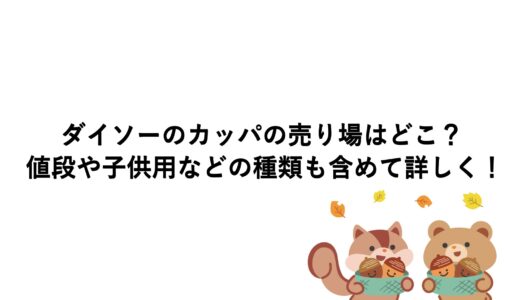 ダイソーのカッパの売り場はどこ？値段や子供用などの種類も含めて詳しく！