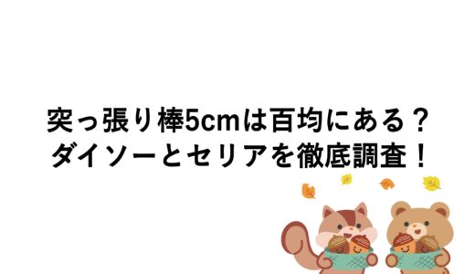 突っ張り棒5cmは百均にある？ダイソーとセリアを徹底調査！